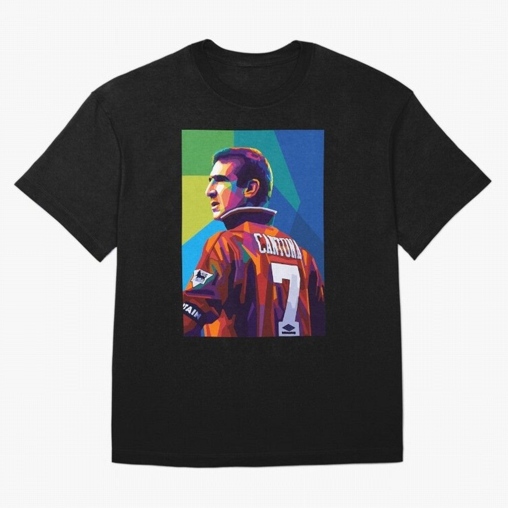 Cantona Man United 7 Pop Art Oversized T-Shirt Support FIFA World Cup 2026 Spirit, Made for France and Portugal, CR7 and Messi, Fan Favorite Moments, National Team Passion, Big Match Drama and Soccer History; Made for Die Hard Supporters, Soccer