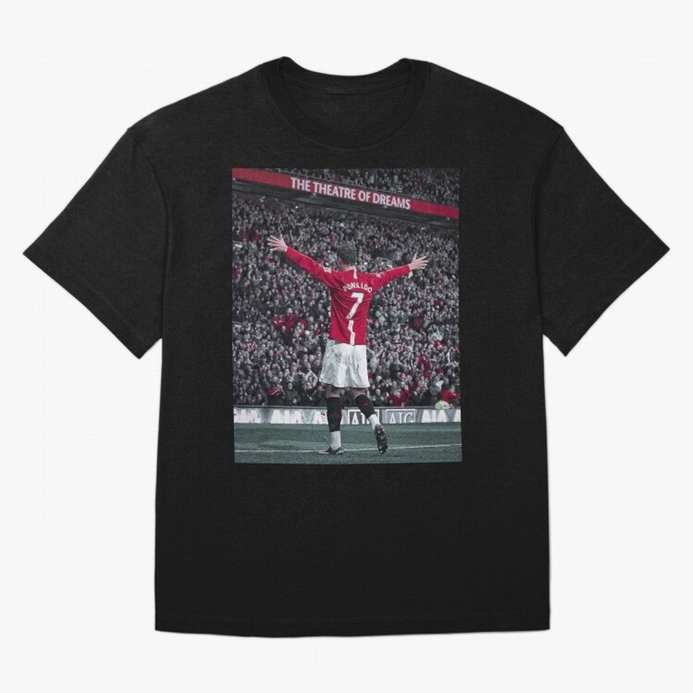 Cristiano Ronaldo Manchester United Oversized T-Shirt Bring Champion Energy into FIFA World Cup 2026 Group Stage Spirit, Capturing France and Portugal, Messi, Neymar and Mbappe, Sports Nostalgia, International Competition, Famous Players and