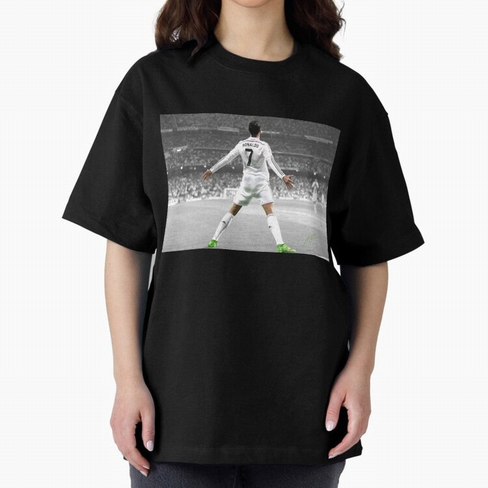 Cristiano Ronaldo 7 Oversized T-Shirt Show Up for the Glory of FIFA World Cup 2026 Group Stage Highlighting CR7 and Messi, Argentina and Brazil Energy, Match Day Excitement, Supporter Culture, Golden Goals and Global Football Passion; Ideal for