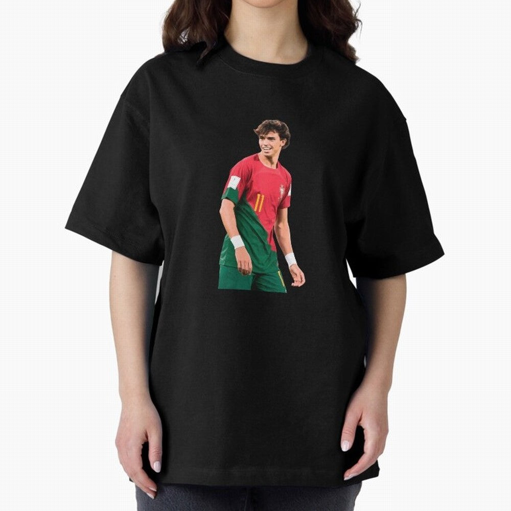 Joao Felix Oversized T-Shirt Elevate FIFA World Cup 2026 for Fans of Messi and Cristiano Ronaldo and England and Germany, Bringing Worldwide Fan Energy, Dramatic Goals, Stadium Lights and Championship Celebrations; Ideal for Passionate Fans Who