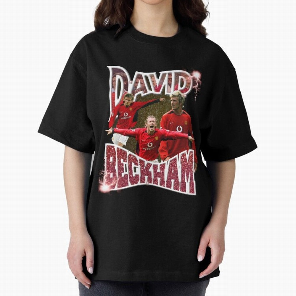 David Beckham Graphic Tee Oversized T-Shirt Bring Home FIFA World Cup 2026 Group Stage Spirit, Celebrating England, France and Netherlands, Neymar, Haaland and Cristiano Ronaldo, Supporter Pride, Iconic Celebrations, Legendary Names and Global