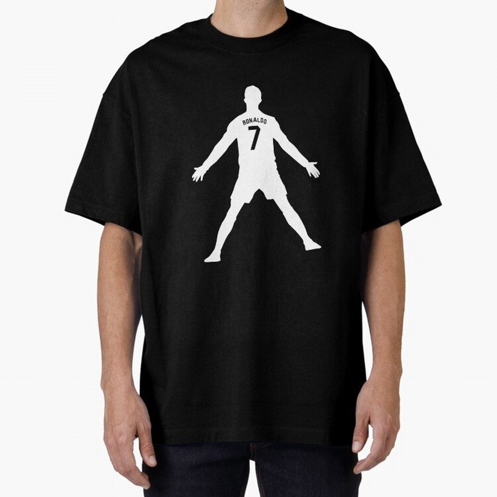 Cristiano Ronaldo Celebration in White Oversized T-Shirt Treasure FIFA World Cup 2026 for Fans of Mbappe and Neymar and Spain, Bringing Football History, Final Match Energy, Crowd Noise and Once in a Lifetime Moments; Great for Watch Parties,