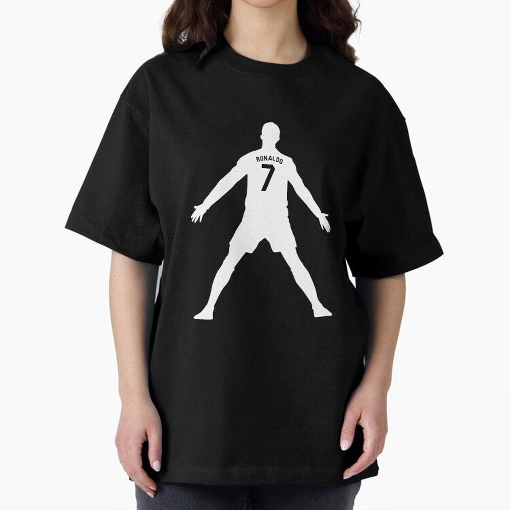 Cristiano Ronaldo Celebration in White Oversized T-Shirt Treasure FIFA World Cup 2026 for Fans of Mbappe and Neymar and Spain, Bringing Football History, Final Match Energy, Crowd Noise and Once in a Lifetime Moments; Great for Watch Parties,
