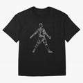 CR7 Cristiano Ronaldo Signature Celebration Siuuuuu Line Art White Oversized T-Shirt Celebrate Football Dreams Across the FIFA World Cup 2026 USA Canada Mexico Journey through Mbappe and Neymar Highlights, England and Germany Pride, Football