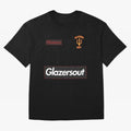 GlazersOut Red Manchester Kit V-Neck Oversized T-Shirt Carry the Colors and Pride of Global Football Passion for FIFA World Cup 2026 USA Canada Mexico, Centered on Haaland, Germany, Football Festival Excitement, Trophy Ambitions, Country Rivalries