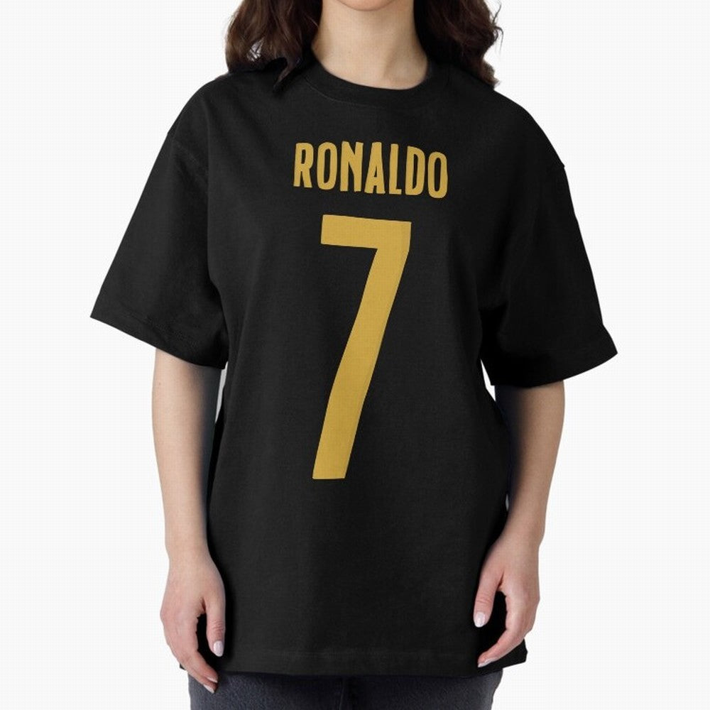 Ronaldo #7 (Portugal) Oversized T-Shirt Bring Trophy Dreams to the FIFA World Cup 2026 Journey through Mbappe and Neymar Highlights, France and Portugal Pride, Stadium Memories, Football Loyalty, International Chants and Championship Tradition;
