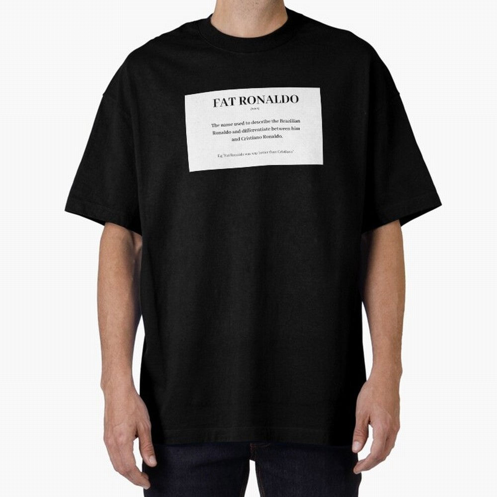 FAT RONALDO Oversized T-Shirt Bring Global Tournament Vibes to Match Day Hype around FIFA World Cup 2026 Group Stage, Messi and Cristiano Ronaldo, Spain, Football Festival Excitement, Trophy Ambitions, Country Rivalries and Star Player Buzz;
