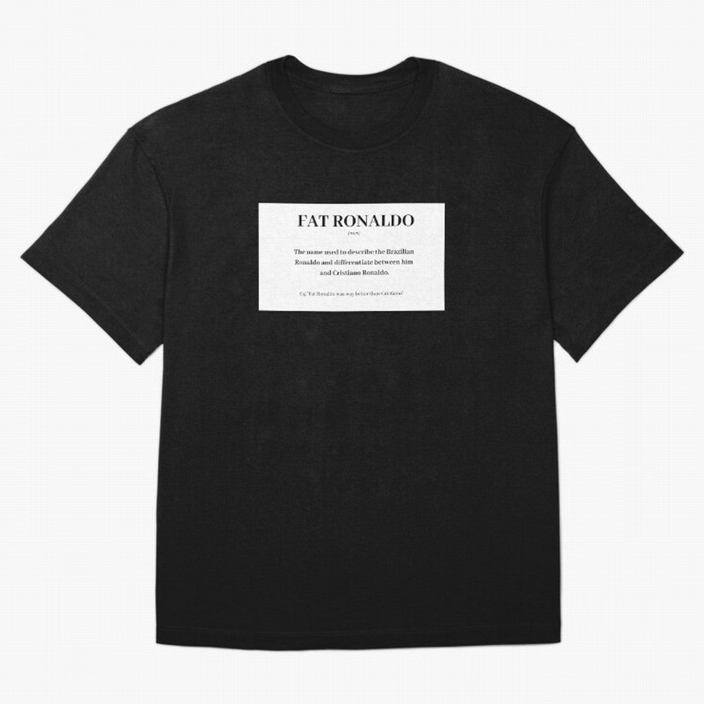 FAT RONALDO Oversized T-Shirt Bring Global Tournament Vibes to Match Day Hype around FIFA World Cup 2026 Group Stage, Messi and Cristiano Ronaldo, Spain, Football Festival Excitement, Trophy Ambitions, Country Rivalries and Star Player Buzz;