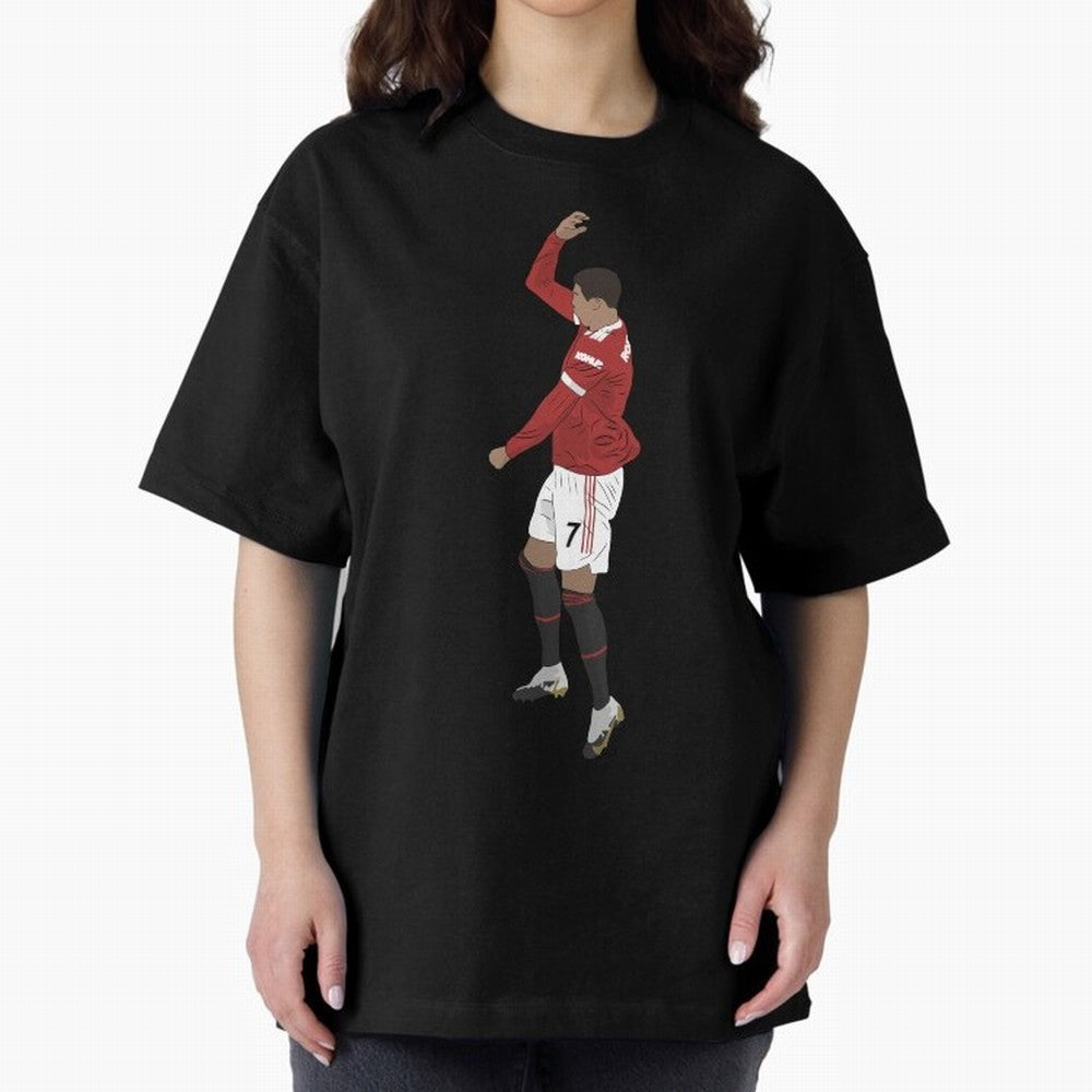 Cristiano Ronaldo Pirouette Siuuuu Goal Celebration Oversized T-Shirt Enjoy the Biggest Football Party of FIFA World Cup 2026 for Fans of Messi and Cristiano Ronaldo and Brazil, Portugal and Argentina, Bringing Soccer Culture, Superstar Moments,