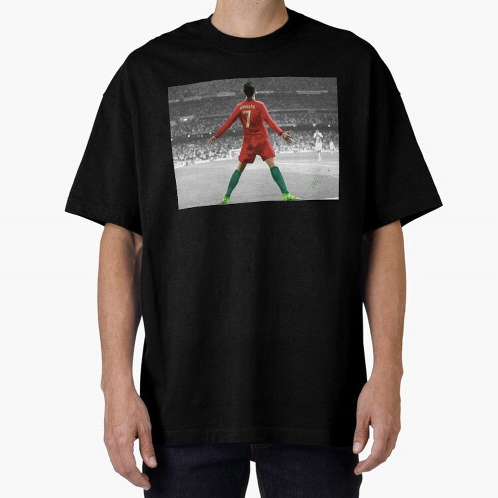 Portugal's Cristiano Ronaldo Oversized T-Shirt Spotlight FIFA World Cup 2026 for Fans of Messi, CR7 and Mbappe and Portugal, Bringing Global Supporter Spirit, Legendary Goals, National Colors and Tournament Celebration; Perfect for People Who Love