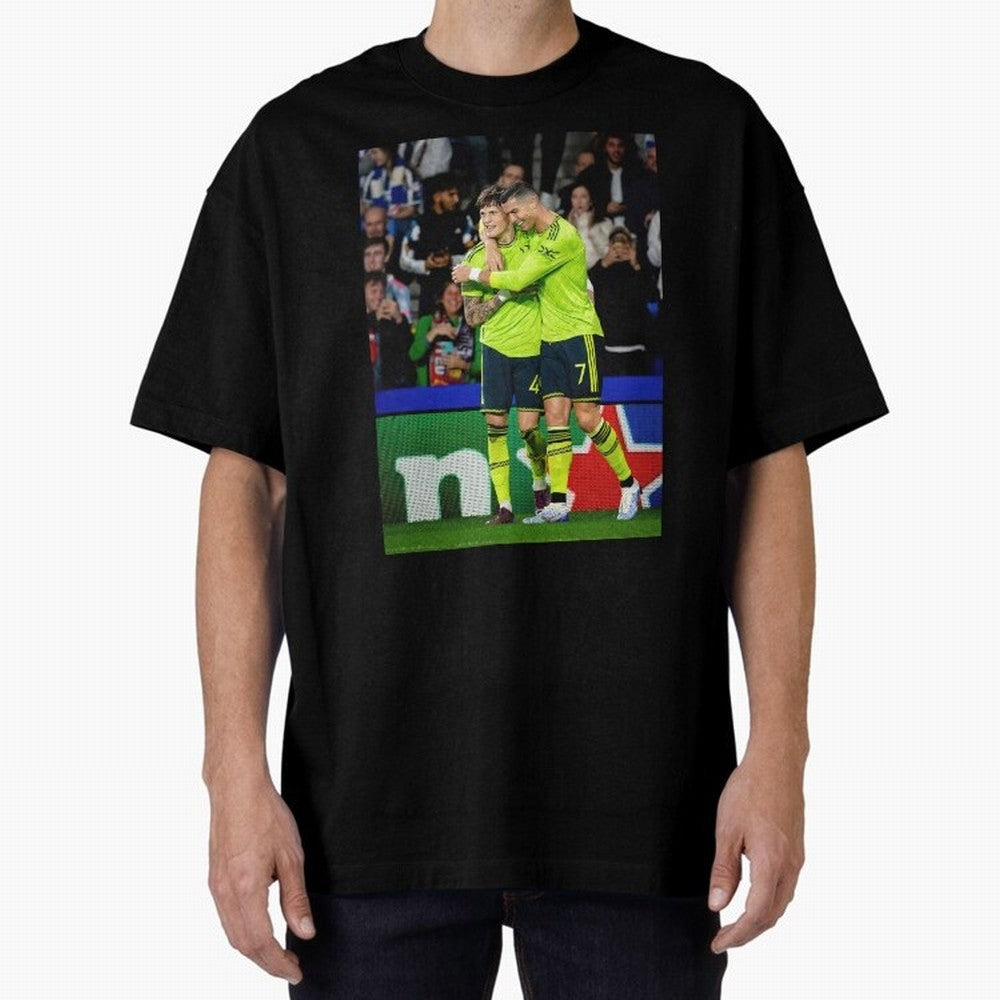 Cristiano Ronaldo And Garnacho ,Ronaldo Gifts,Ronaldo Cover,Ronaldo Prints Oversized T-Shirt Capture FIFA World Cup 2026 Group Stage Spirit, Built around England, Mbappe, Classic Soccer Heritage, Championship Pressure, Fan Loyalty and International