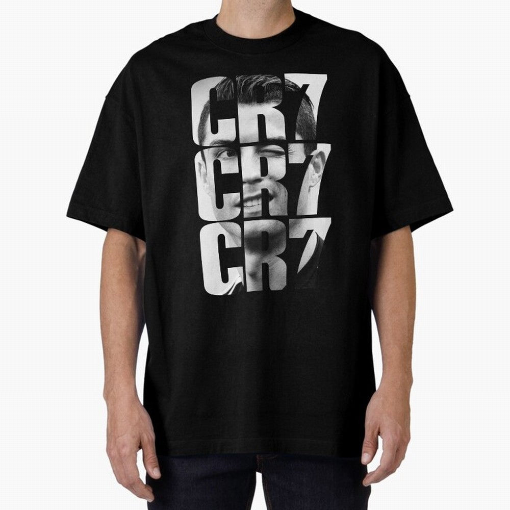 CR7 smile Oversized T-Shirt Celebrate National Team Dreams in Global Football Passion for FIFA World Cup 2026, Connected to Messi, Neymar and Mbappe, Portugal, Spain and Germany, Football Passion, Legendary Performances, Festival Vibes and