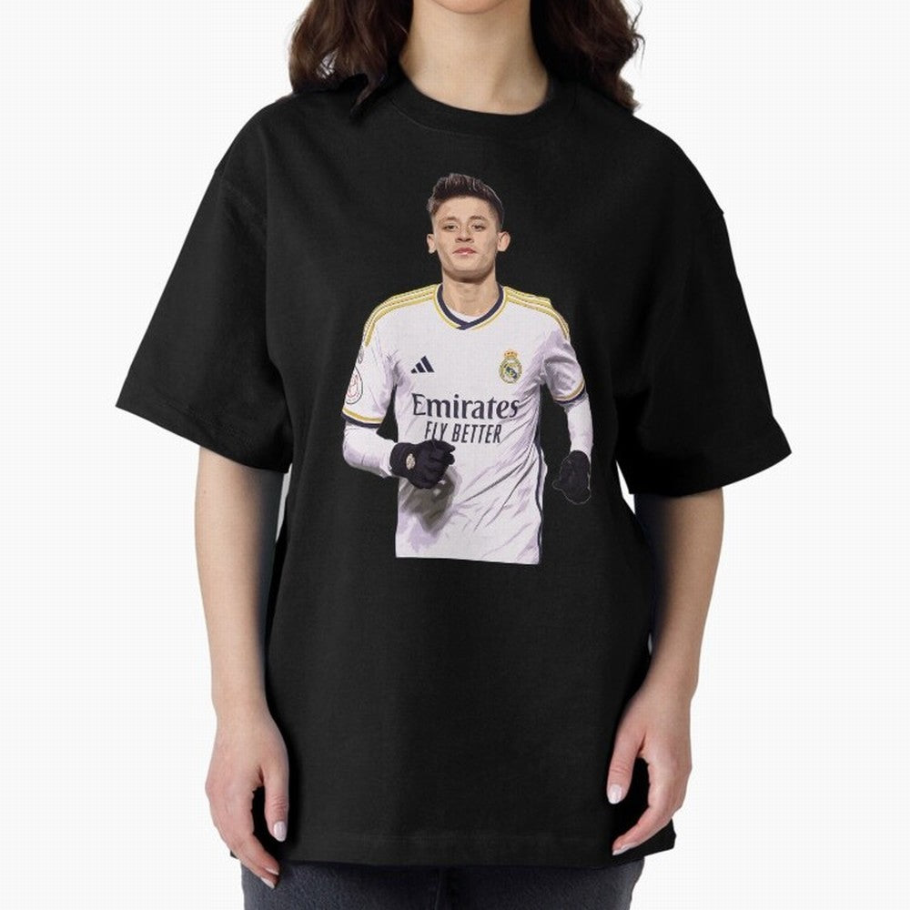 arda guler real madrid Oversized T-Shirt Celebrate Rivalries and Pride in Match Day Hype around FIFA World Cup 2026, Haaland and Mbappe, France, Fan Favorite Moments, National Team Passion, Big Match Drama and Soccer History; Perfect for Supporters