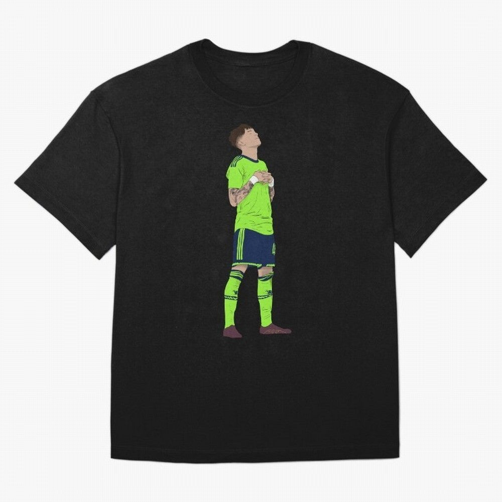 Alejandro Garnacho Ronaldo Peace Goal Celebration Oversized T-Shirt Bring Stadium Energy to the FIFA World Cup 2026 Journey through Mbappe and Neymar Highlights, Netherlands Pride, Sports Nostalgia, International Competition, Famous Players and