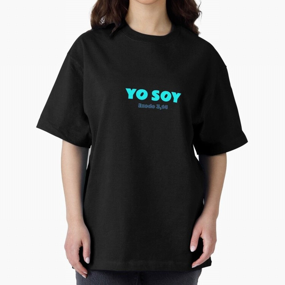 Yo soy ¨C Exodus 3,14 Oversized T-Shirt Relive Global Football Passion for FIFA World Cup 2026 Group Stage, Highlighting Mbappe and Neymar, Brazil, Soccer Culture, Superstar Moments, National Team Dreams and Competitive Fire; Perfect for People Who