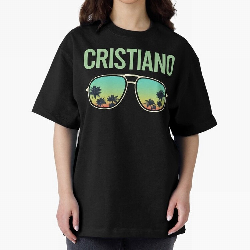 Cool Glasses Cristiano Oversized T-Shirt Keep the Match Day Mood of FIFA World Cup 2026 Group Stage Spirit, Celebrating England and Germany, Messi, Neymar and Mbappe, Supporter Pride, Iconic Celebrations, Legendary Names and Global Match Day