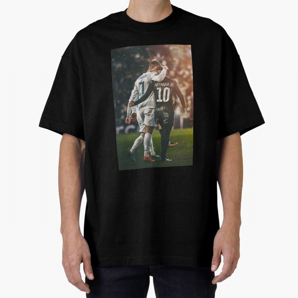 Neymar and Ronaldo Oversized T-Shirt Carry the Dream of the FIFA World Cup 2026 Journey through Neymar Highlights, Germany Pride, Match Day Excitement, Supporter Culture, Golden Goals and Global Football Passion; Made for Collectors Who Enjoy
