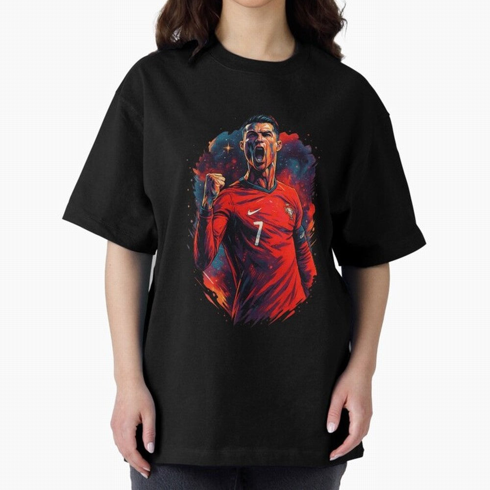 cr7 the legend Oversized T-Shirt Celebrate the Biggest Stage of Match Day Hype around FIFA World Cup 2026 Group Stage, Haaland and Mbappe, Portugal, Spain and Germany, Sports Nostalgia, International Competition, Famous Players and Unforgettable