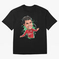 Cristiano Oversized T-Shirt Discover FIFA World Cup 2026 for Fans of Mbappe and Neymar and France and Portugal, Bringing Sports Nostalgia, International Competition, Famous Players and Unforgettable Victories; Great for Supporters Who Love