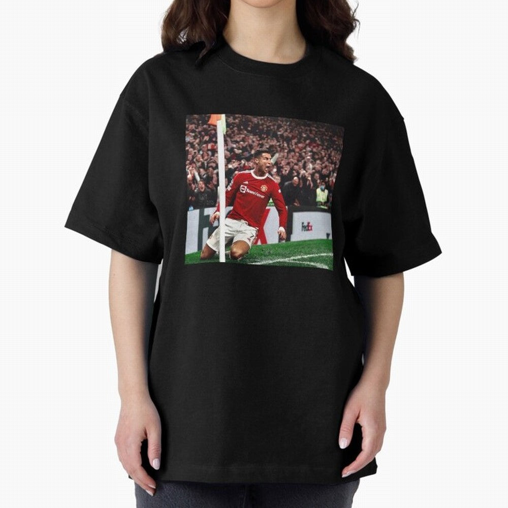 Cristiano Oversized T-Shirt Celebrate the Stars of Match Day Hype around FIFA World Cup 2026 USA Canada Mexico, Neymar, Haaland and Cristiano Ronaldo, Brazil, Portugal and Argentina, Championship Spirit, Famous Goals, Roaring Crowds and