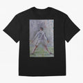 Cristiano Ronaldo - Portrait 2 Oversized T-Shirt Bring Trophy Dreams to Global Football Passion for FIFA World Cup 2026, Filled with Cristiano Ronaldo, Haaland and CR7, Germany, Sports Nostalgia, International Competition, Famous Players and