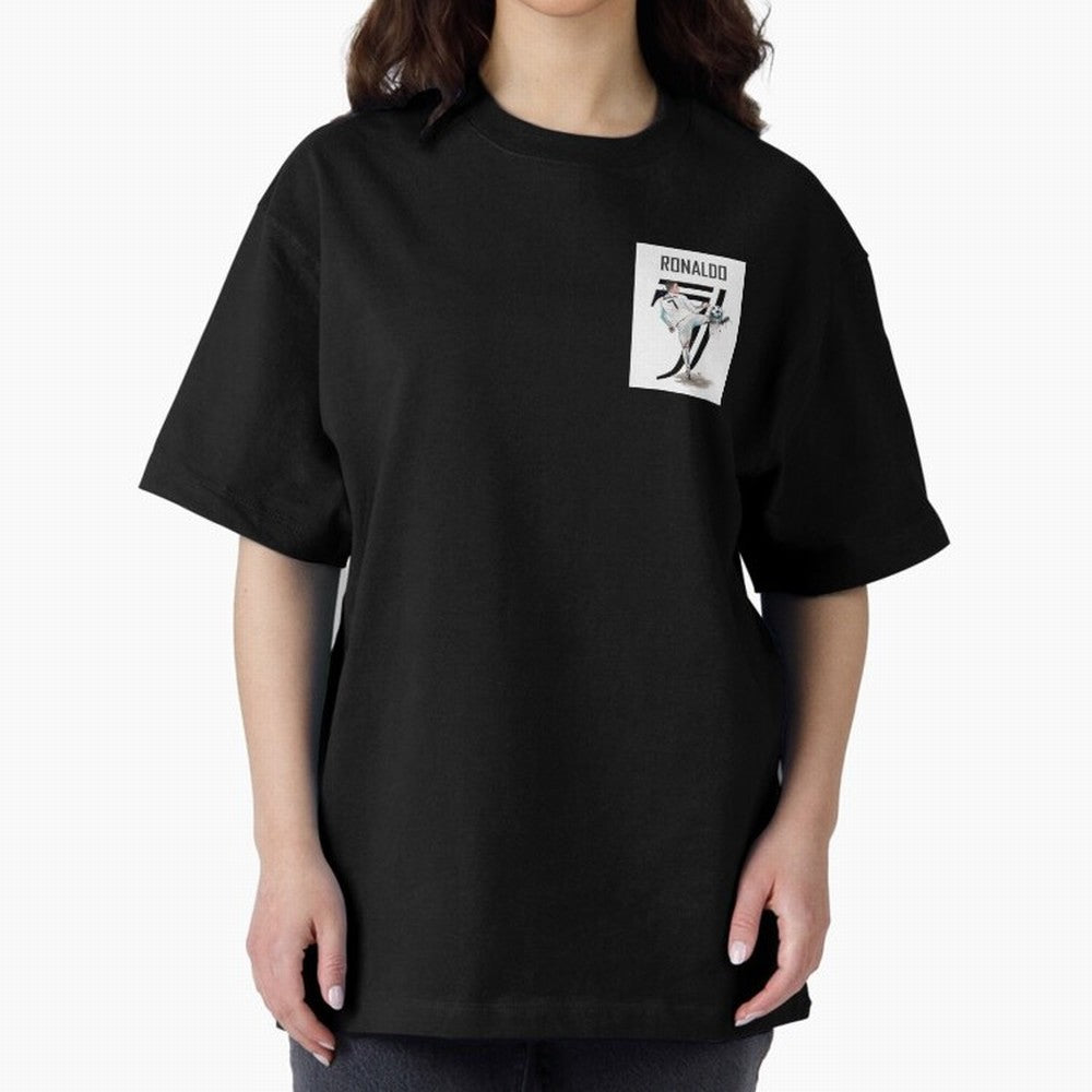 RONALDO CRISTIANO 7 Oversized T-Shirt Support Iconic Players in Match Day Hype around FIFA World Cup 2026, Haaland, Portugal, Football Festival Excitement, Trophy Ambitions, Country Rivalries and Star Player Buzz; Perfect for People Who Love