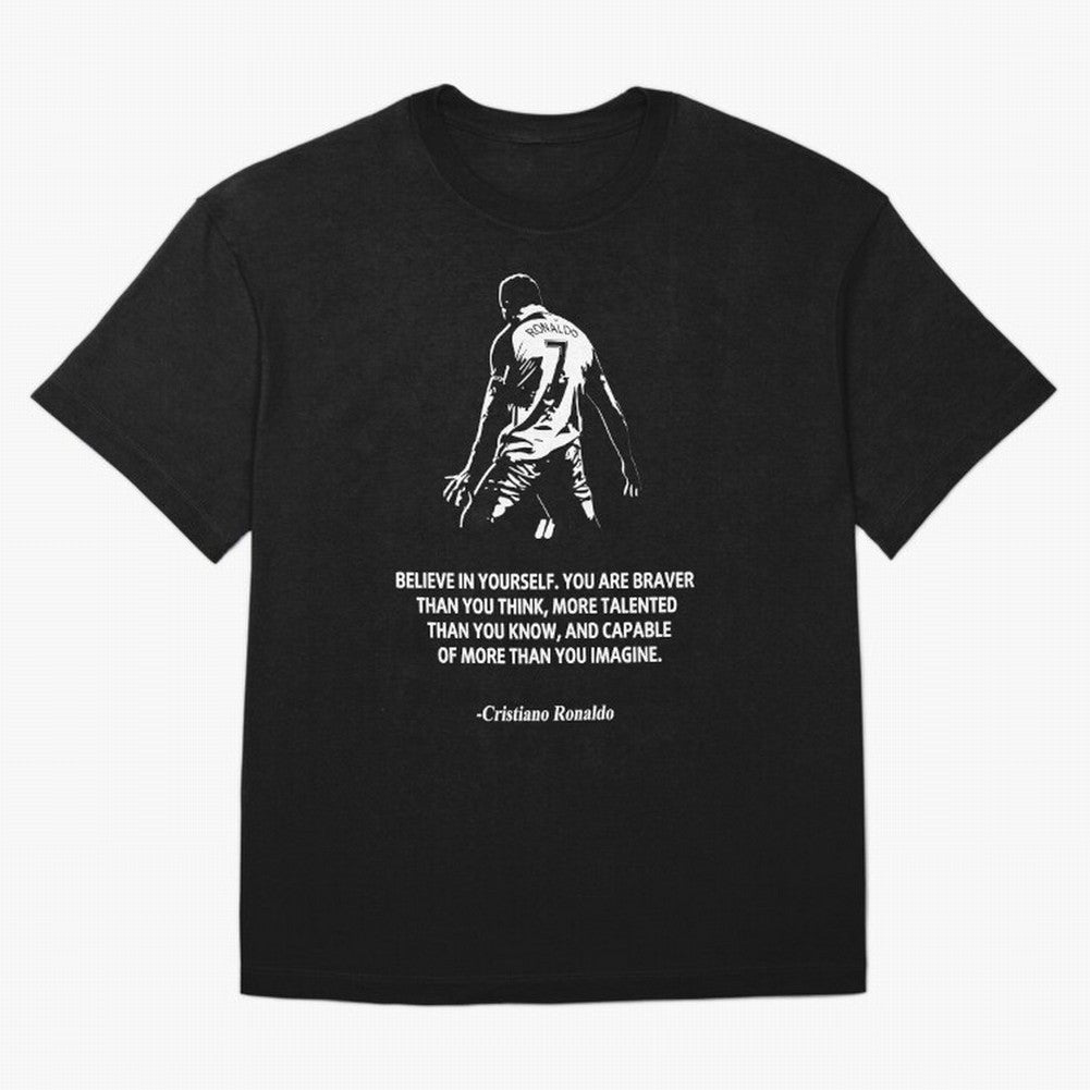 Cristiano Ronaldo Quotes Oversized T-Shirt Mark FIFA World Cup 2026 Spirit, Celebrating England, France and Netherlands, Messi, CR7 and Mbappe, Goal Celebration Energy, Supporter Heritage, Football Icons and Worldwide Tournament Joy; Perfect for