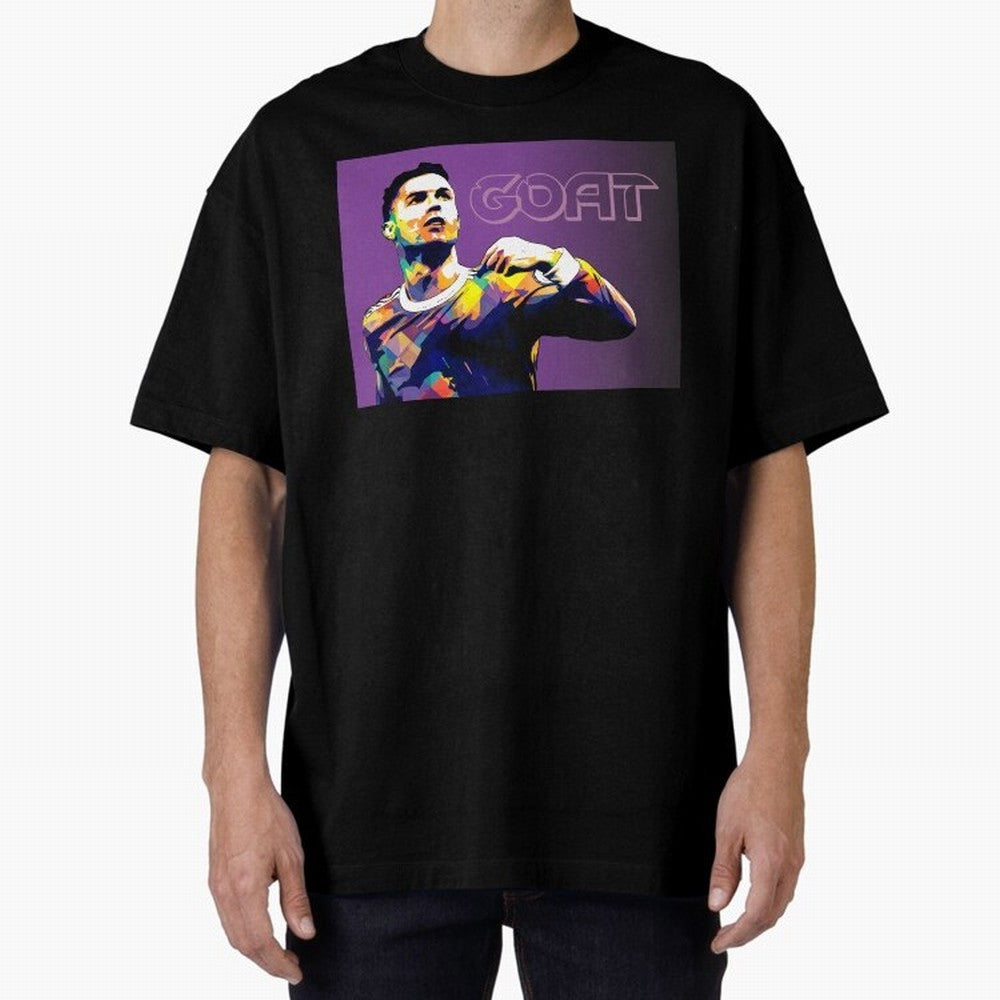 Cristiano Ronaldo Goat Popart Oversized T-Shirt Bring World Football Passion into Match Day Hype around FIFA World Cup 2026 USA Canada Mexico, Mbappe and Neymar, France and Portugal, Game Day Rituals, Football Legends, Country Pride and the Road to