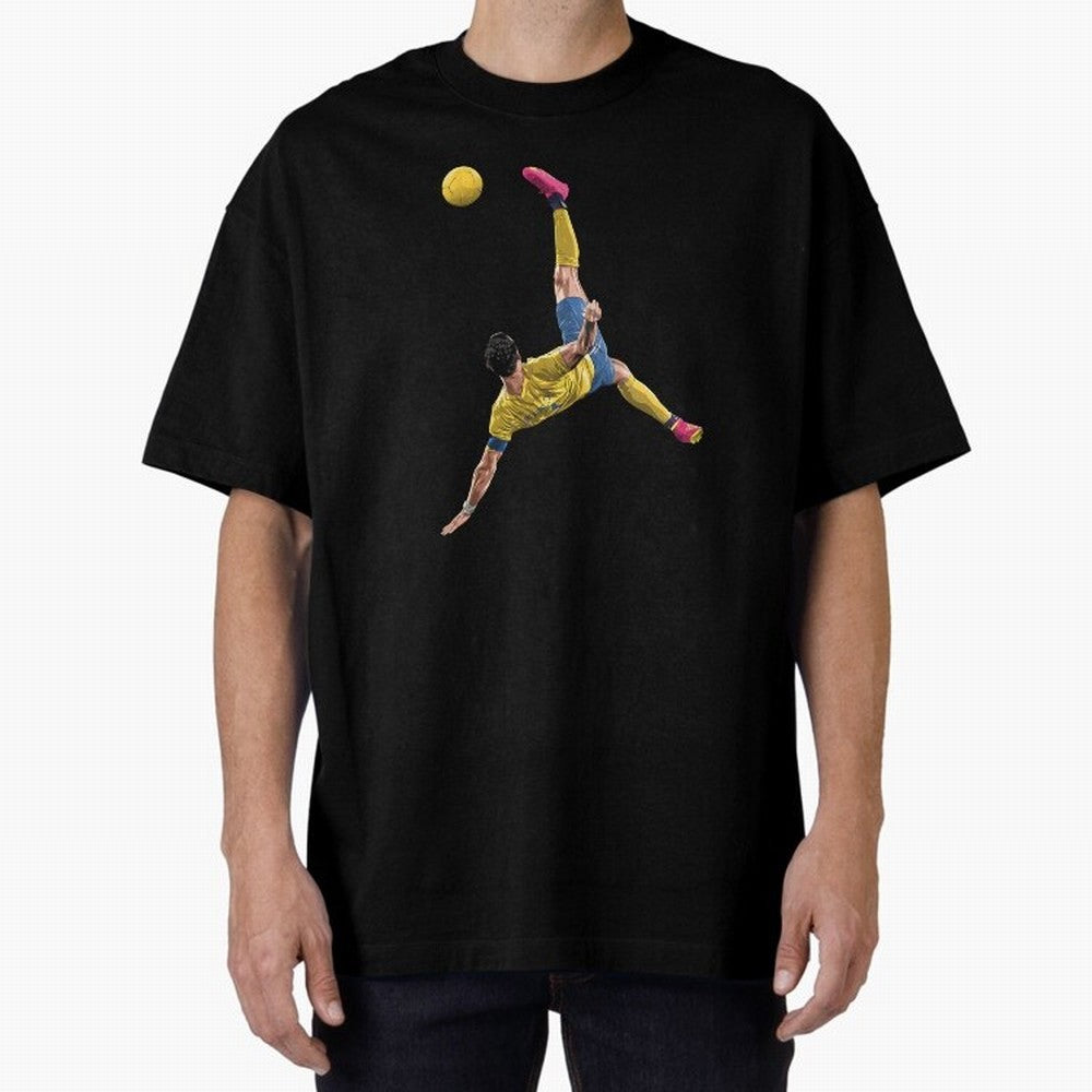 overheadkick bycyle shoot Oversized T-Shirt Celebrate Classic Football Spirit in FIFA World Cup 2026 Group Stage Spirit, Featuring England, Haaland, Tournament Hype, Historic Matchups, Family Viewing Parties and Global Sports Pride; Ideal for