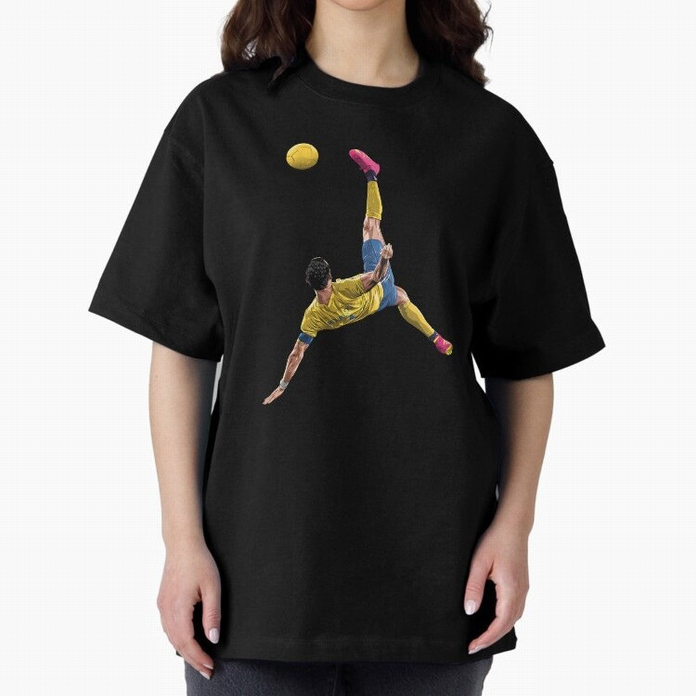 overheadkick bycyle shoot Oversized T-Shirt Celebrate Classic Football Spirit in FIFA World Cup 2026 Group Stage Spirit, Featuring England, Haaland, Tournament Hype, Historic Matchups, Family Viewing Parties and Global Sports Pride; Ideal for