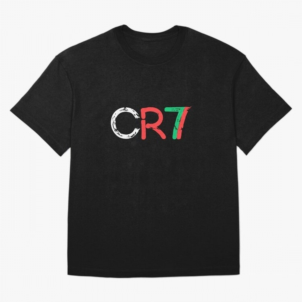 CR7 Cristiano Ronaldo Design Oversized T-Shirt Celebrate National Team Dreams in FIFA World Cup 2026 USA Canada Mexico for Fans of CR7 and Messi and Spain, Bringing Sports Nostalgia, International Competition, Famous Players and Unforgettable