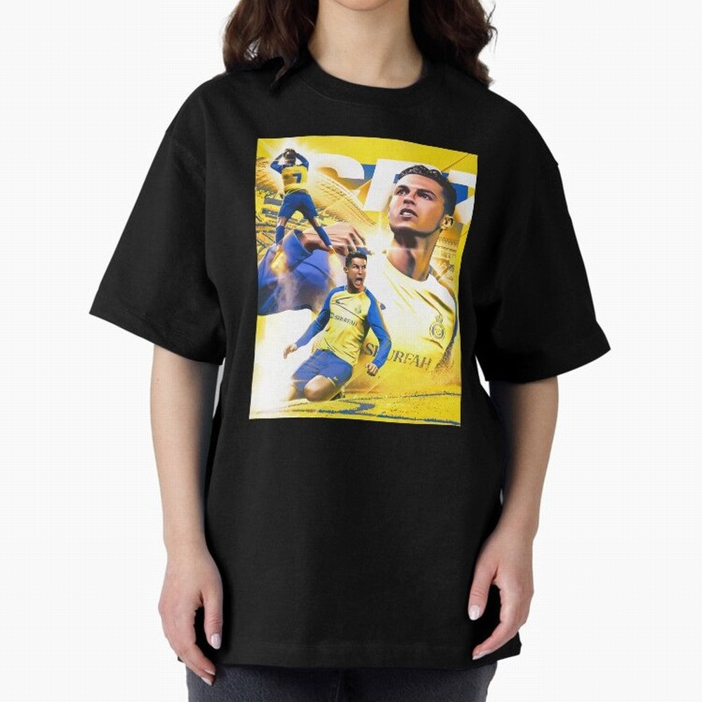 legend footballer yellow Oversized T-Shirt Celebrate Soccer Greatness during FIFA World Cup 2026 Spirit, Connected to Portugal, Mbappe, Stadium Chants, National Pride, Trophy Dreams and Unforgettable Football Memories; Ideal for Football Dads,