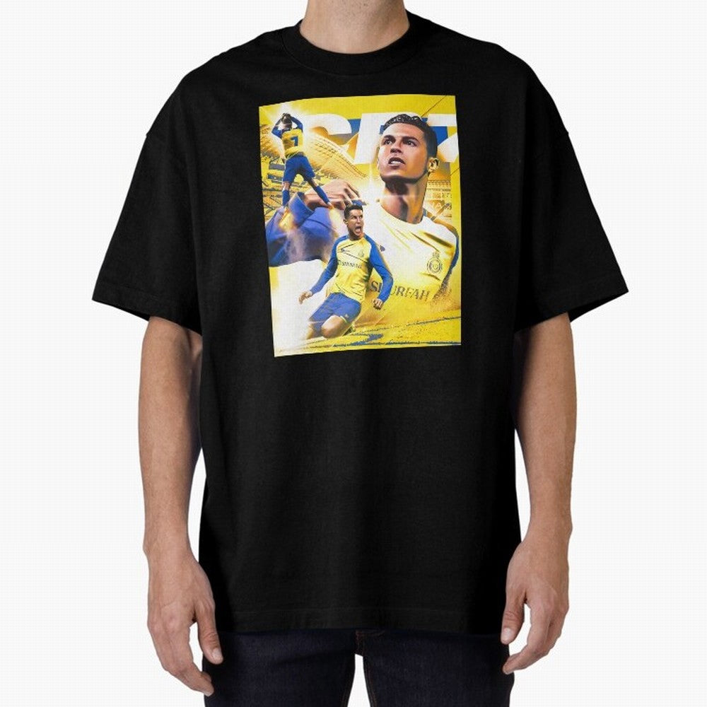 legend footballer yellow Oversized T-Shirt Celebrate Soccer Greatness during FIFA World Cup 2026 Spirit, Connected to Portugal, Mbappe, Stadium Chants, National Pride, Trophy Dreams and Unforgettable Football Memories; Ideal for Football Dads,