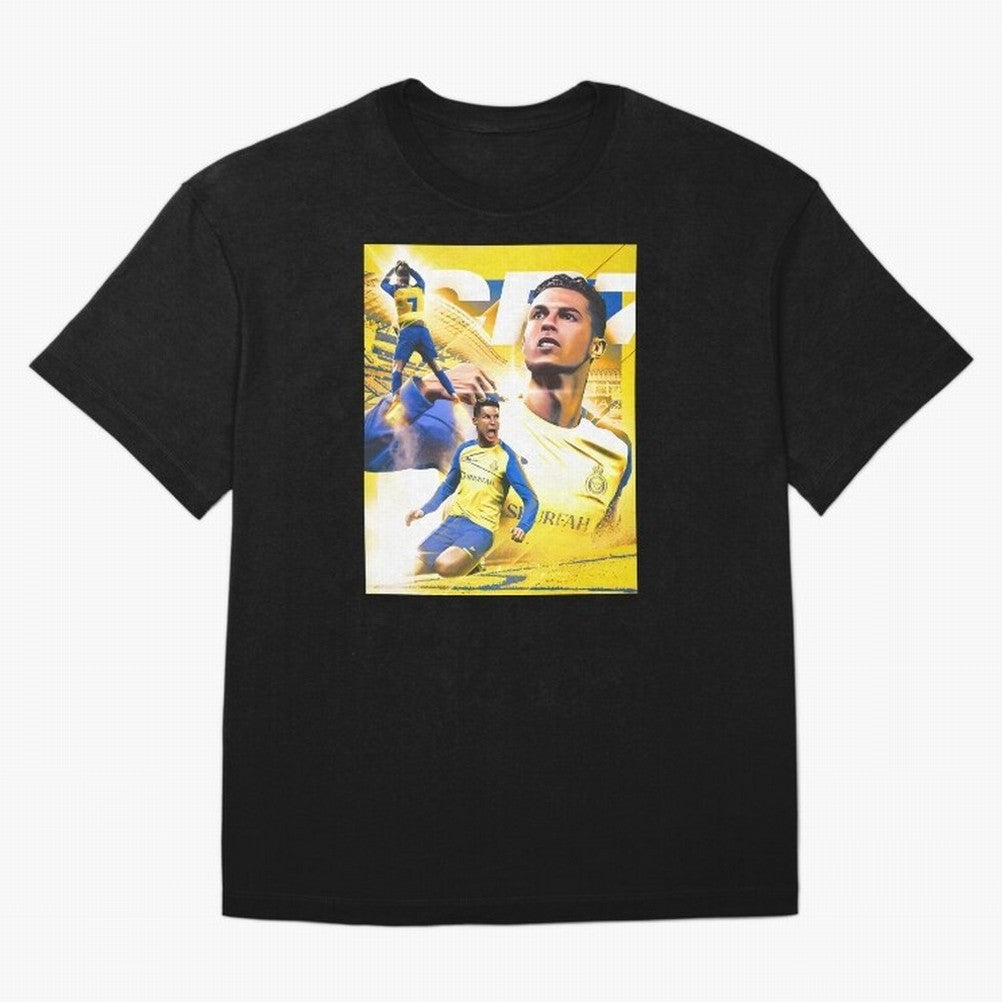 legend footballer yellow Oversized T-Shirt Celebrate Soccer Greatness during FIFA World Cup 2026 Spirit, Connected to Portugal, Mbappe, Stadium Chants, National Pride, Trophy Dreams and Unforgettable Football Memories; Ideal for Football Dads,