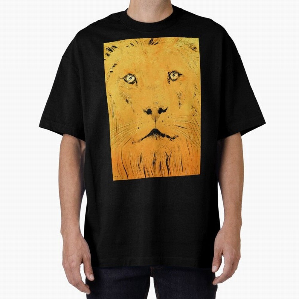 Lion Oversized T-Shirt Show Up for the Glory of Match Day Hype around FIFA World Cup 2026, CR7 and Messi, Portugal, Spain and Germany, Vintage Soccer Flavor, Modern Football Stars, National Flags and Final Night Emotion; Made for Die Hard