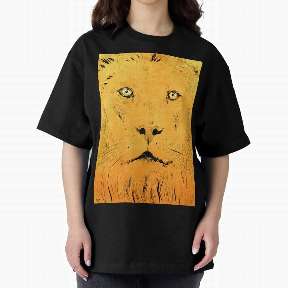 Lion Oversized T-Shirt Show Up for the Glory of Match Day Hype around FIFA World Cup 2026, CR7 and Messi, Portugal, Spain and Germany, Vintage Soccer Flavor, Modern Football Stars, National Flags and Final Night Emotion; Made for Die Hard