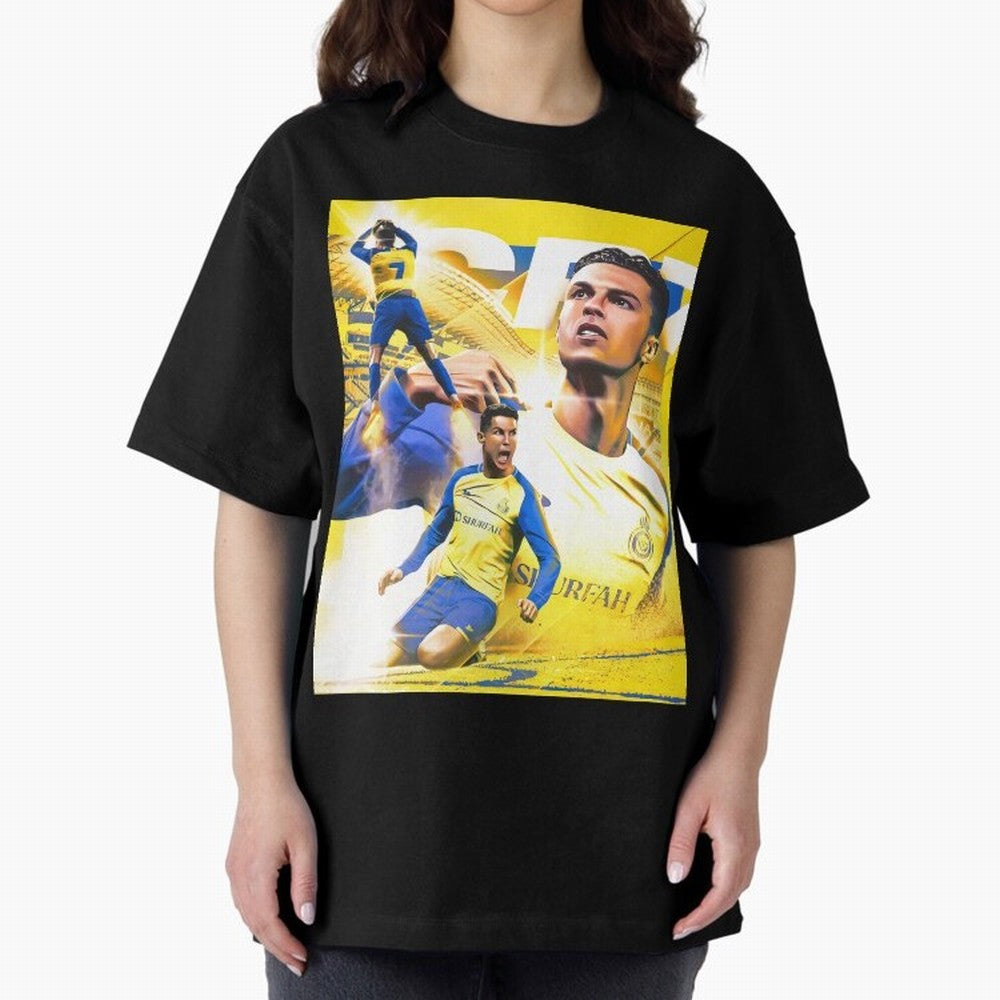 Cr7 Al Nassr Oversized T-Shirt Bring Stadium Energy to FIFA World Cup 2026 for Fans of Cristiano Ronaldo and England, Bringing Football Passion, Legendary Performances, Festival Vibes and Supporter Community; Perfect for Supporters Who Want Bold