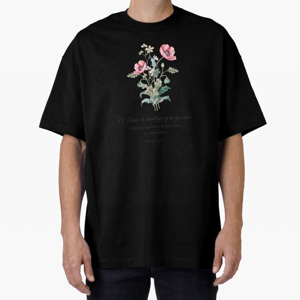 N¨²meros 6:24¨C26 ¨C El Se?or te bendiga y te guarde | Bendici¨®n B¨ªblica Floral | Regalo Cristiano Oversized T-Shirt Bring Retro Soccer Energy to the FIFA World Cup 2026 USA Canada Mexico Journey through CR7 Highlights, Argentina Pride,
