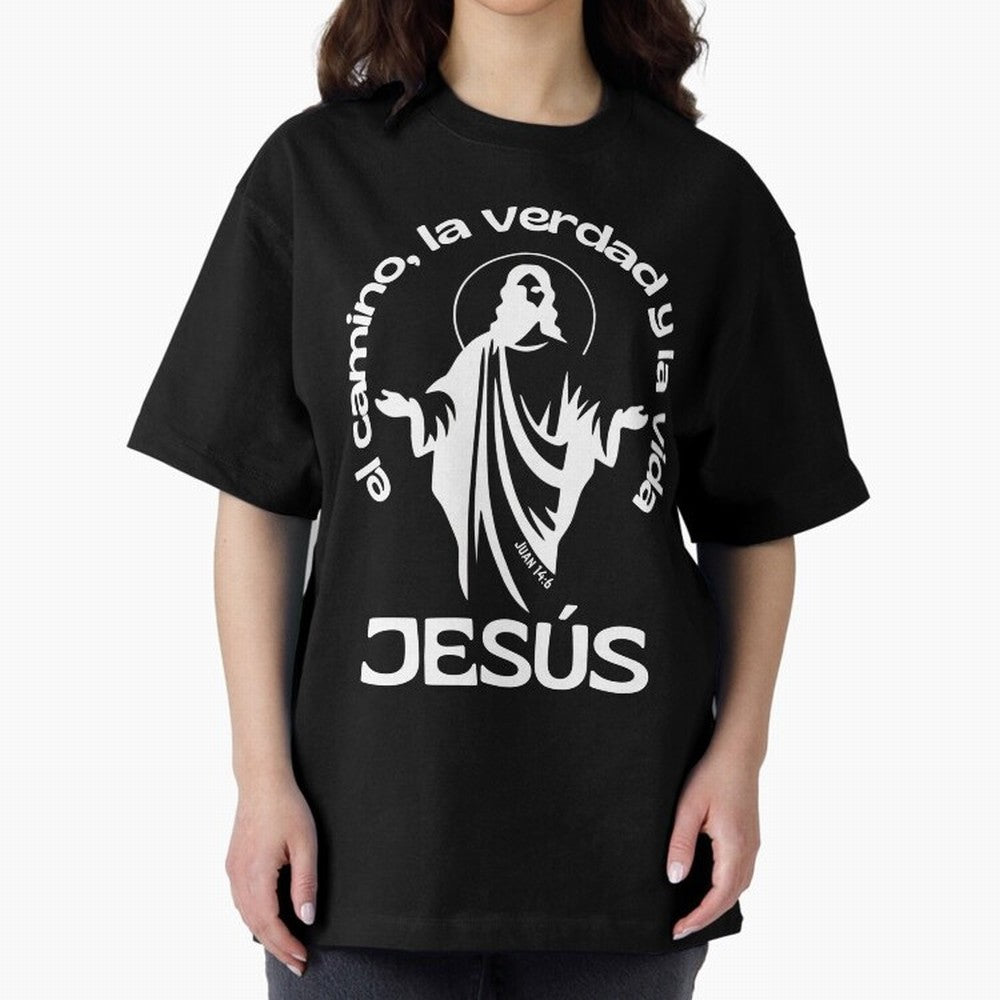 JES¨²S - el camino, la verdad y la vida Oversized T-Shirt Bring International Match Energy to Global Football Passion for FIFA World Cup 2026, Built around Messi and Cristiano Ronaldo, Netherlands, Football Passion, Legendary Performances, Festival