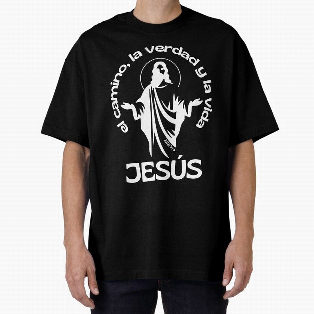 JES¨²S - el camino, la verdad y la vida Oversized T-Shirt Bring International Match Energy to Global Football Passion for FIFA World Cup 2026, Built around Messi and Cristiano Ronaldo, Netherlands, Football Passion, Legendary Performances, Festival
