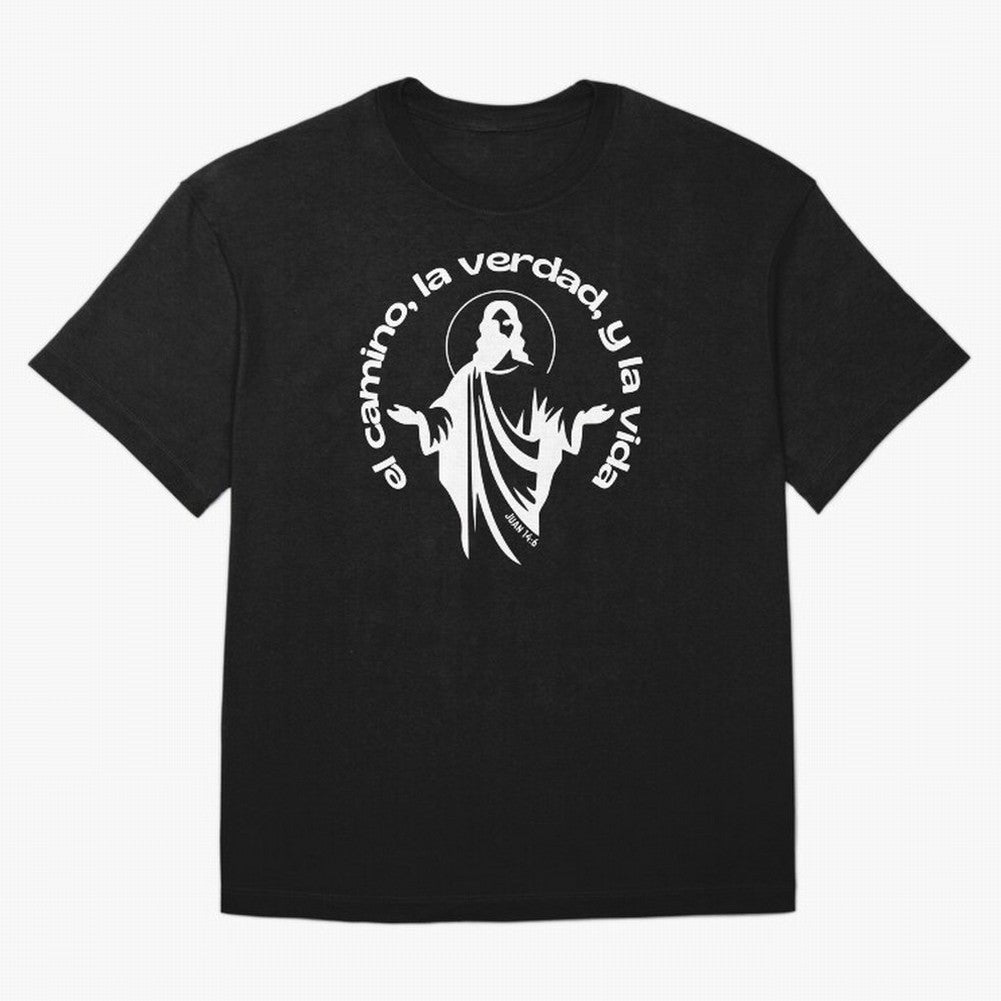 el camino, la verdad, y la vida Oversized T-Shirt Make Game Day About FIFA World Cup 2026 Group Stage Connected to CR7 and Messi, Spain and Netherlands Energy, Football Passion, Legendary Performances, Festival Vibes and Supporter Community;