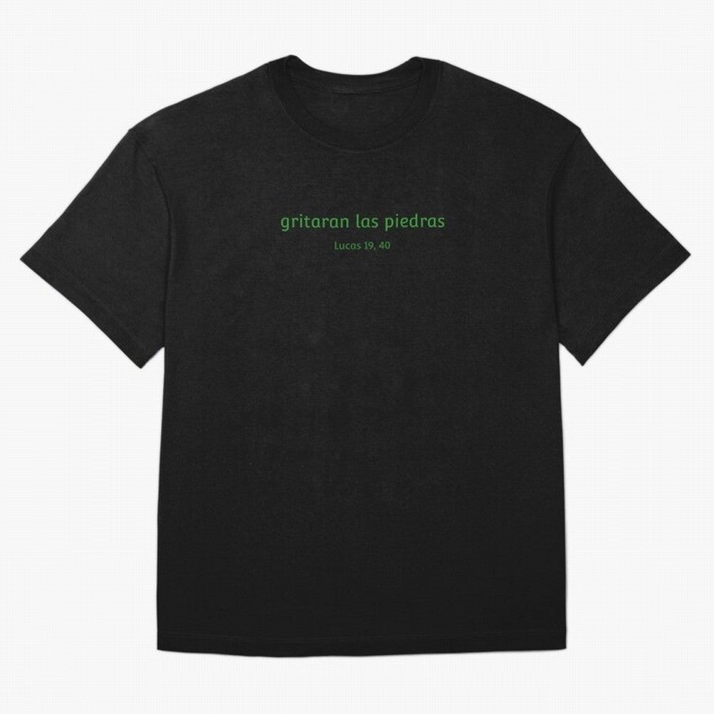 Piedras ¨C Cita b¨ªblica en espa?ol Oversized T-Shirt Upgrade Match Day Hype around FIFA World Cup 2026, Mbappe, England and Germany, Stadium Chants, National Pride, Trophy Dreams and Unforgettable Football Memories; Built for Supporters Chasing