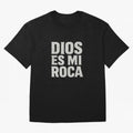 DIOS ES MI ROCA - White Stone Typography - Christian Oversized T-Shirt Show Your Love for FIFA World Cup 2026 USA Canada Mexico Spirit, Featuring France, Mbappe and Neymar, Vintage Soccer Flavor, Modern Football Stars, National Flags and Final