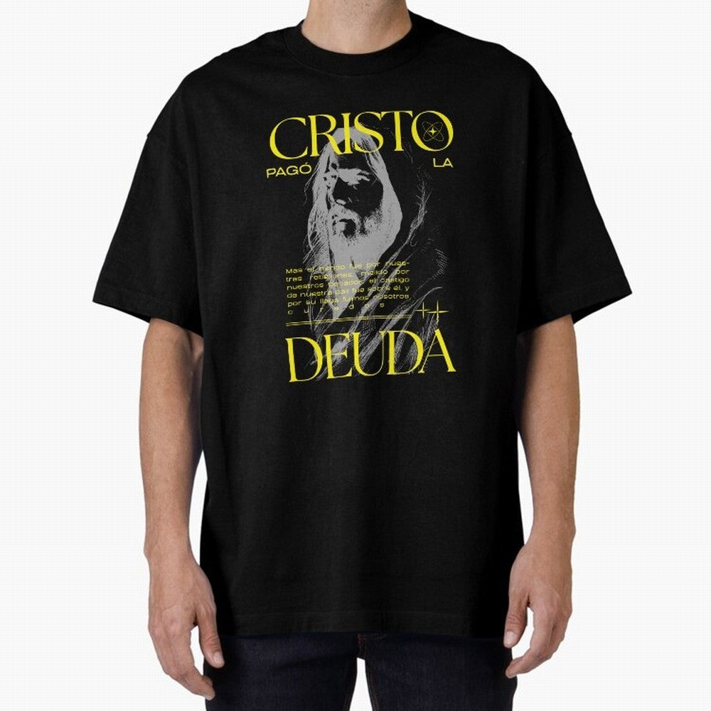 Cristo Pag¨® la Deuda - Isa¨ªas 53:5 Streetwear Style Oversized T-Shirt Celebrate Golden Goal Energy in Global Football Passion for FIFA World Cup 2026, Highlighting Mbappe, Spain and Netherlands, Retro Football Energy, Iconic Rivalries, Trophy