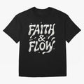 FAITH & FLOW - Liquid Chrome Typography - Urban Christian Oversized T-Shirt Celebrate Soccer Greatness during FIFA World Cup 2026 Group Stage Built around Neymar, Argentina and Brazil Energy, Fan Favorite Moments, National Team Passion, Big Match