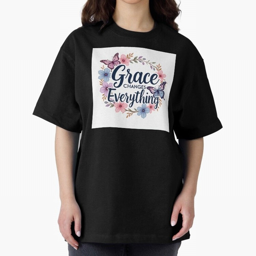 Grace Of God Changes Everything Oversized T-Shirt Follow Every Goal of the FIFA World Cup 2026 Group Stage Journey through Messi, CR7 and Mbappe Highlights, Argentina Pride, Game Day Rituals, Football Legends, Country Pride and the Road to the