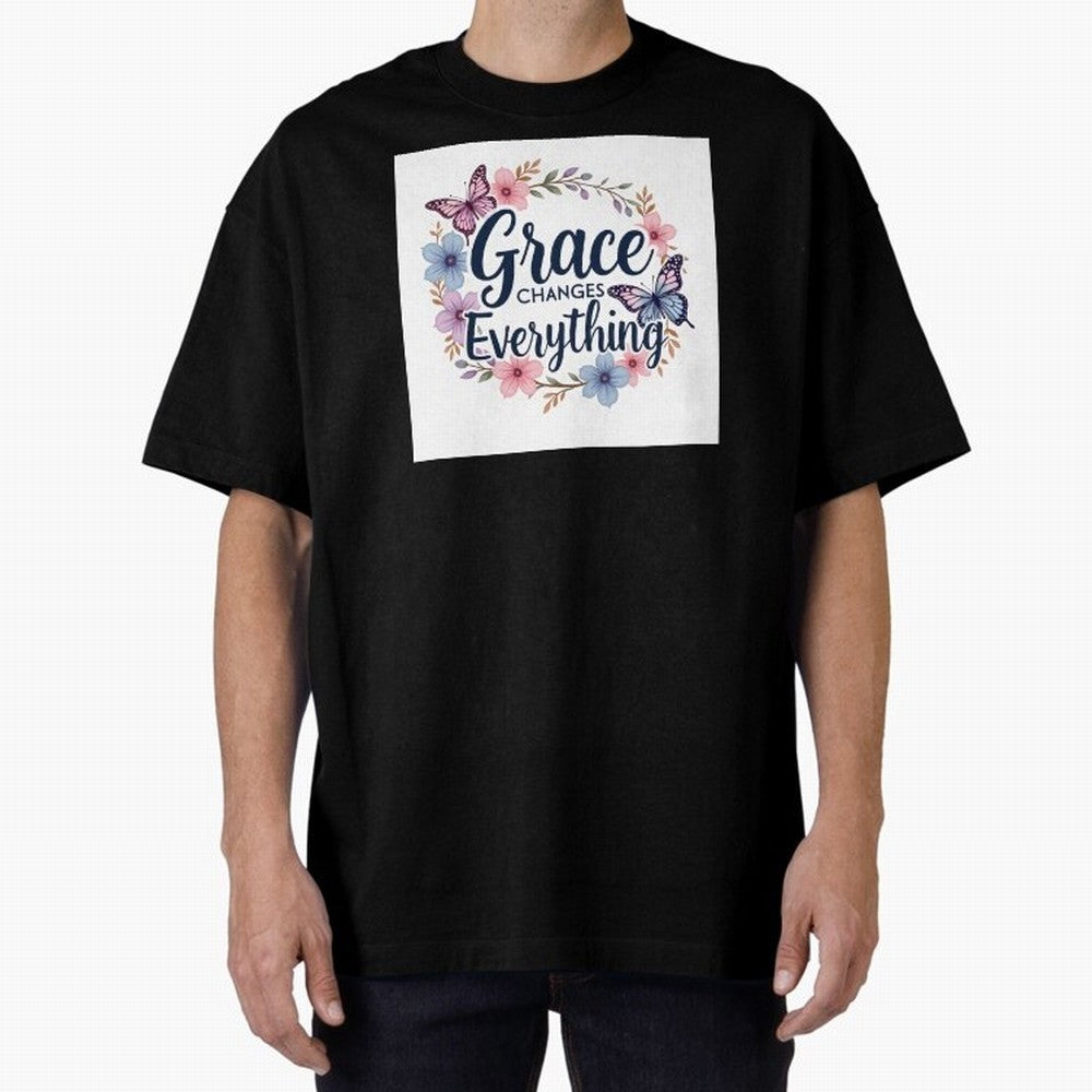Grace Of God Changes Everything Oversized T-Shirt Follow Every Goal of the FIFA World Cup 2026 Group Stage Journey through Messi, CR7 and Mbappe Highlights, Argentina Pride, Game Day Rituals, Football Legends, Country Pride and the Road to the