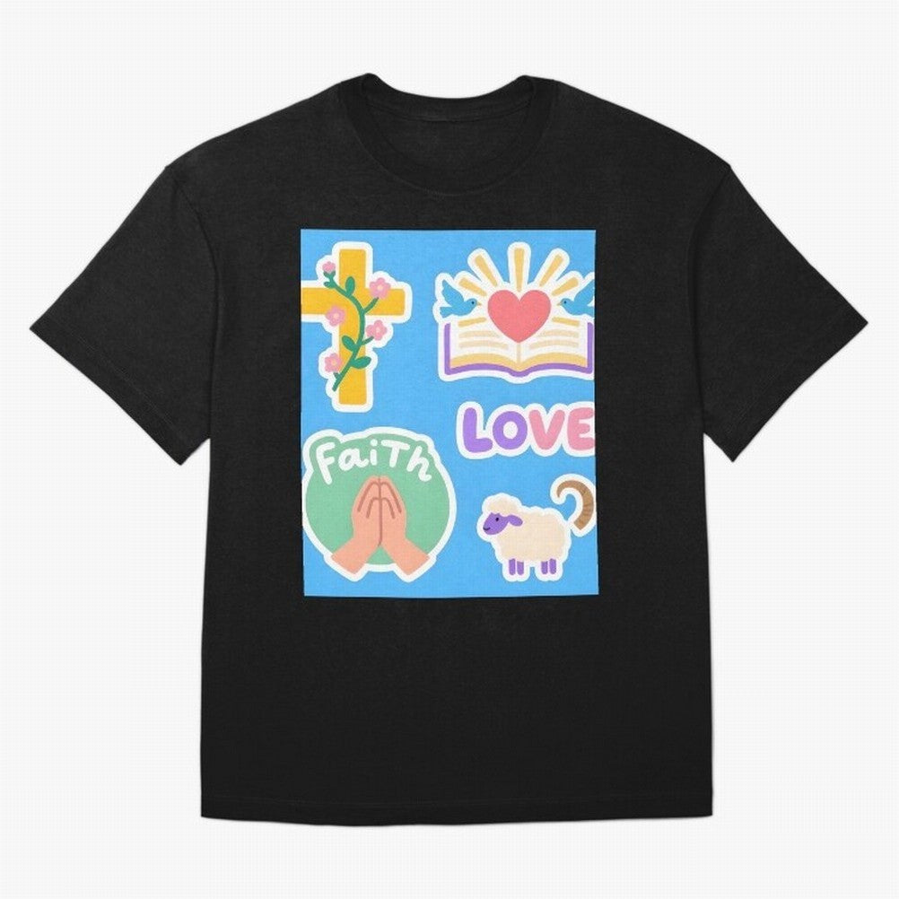 Love Faith T shirt Oversized T-Shirt Keep the Match Day Mood of FIFA World Cup 2026 USA Canada Mexico for Fans of Haaland and Brazil, Portugal and Argentina, Bringing Match Day Excitement, Supporter Culture, Golden Goals and Global Football