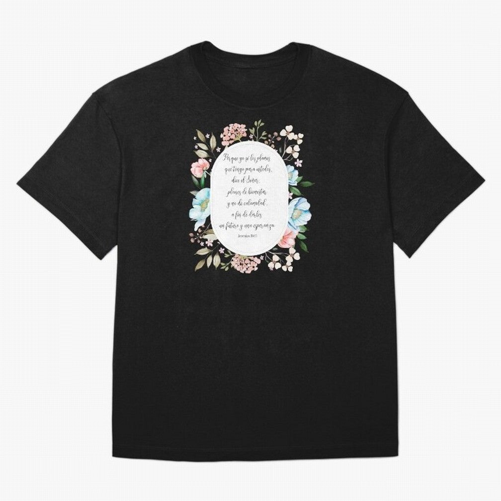 Jerem¨ªas 29:11 ¨C Planes de esperanza | Vers¨ªculo cristiano inspirador en espa?ol Oversized T-Shirt Feel the Trophy Chase of FIFA World Cup 2026 Spirit, Centered on England, France and Netherlands, Cristiano Ronaldo, Supporter Pride, Iconic