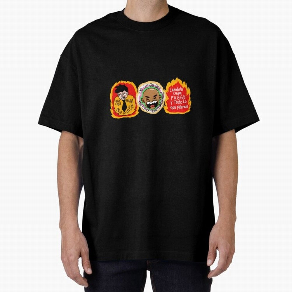 Hay Que Vivir Prendo Yo Siento Que Me Estoy Transformando Candela Chipa Fuego Y Todo Lo Que Prenda Oversized T-Shirt Show Match Day Excitement for Match Day Hype around FIFA World Cup 2026 USA Canada Mexico, Messi, CR7 and Mbappe, Netherlands, Fan